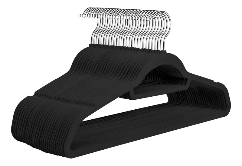 PACK DE 20 PERCHAS DE TERCIOPELO ANTIDESLIZANTE PARA ROPA - 1