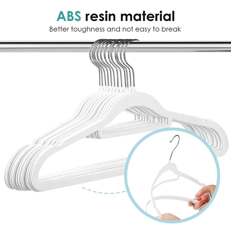 PACK DE 20 PERCHAS DE TERCIOPELO ANTIDESLIZANTE PARA ROPA - 6