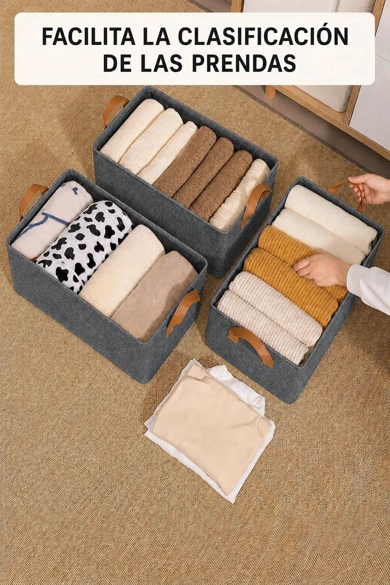 CAJA ORGANIZADORA PLEGABLE PARA ROPA Y ALMACENAMIENTO - 6