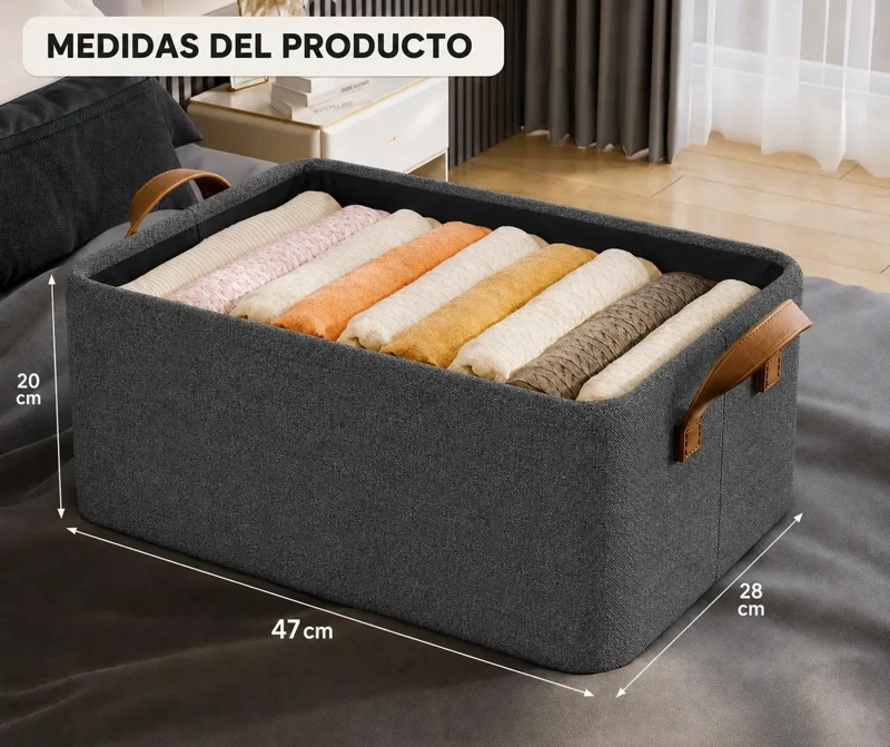 CAJA ORGANIZADORA PLEGABLE PARA ROPA Y ALMACENAMIENTO - 8