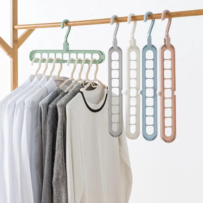 PACK DE 10 PERCHEROS GIRATORIOS PARA AHORRO DE ESPACIO - 1
