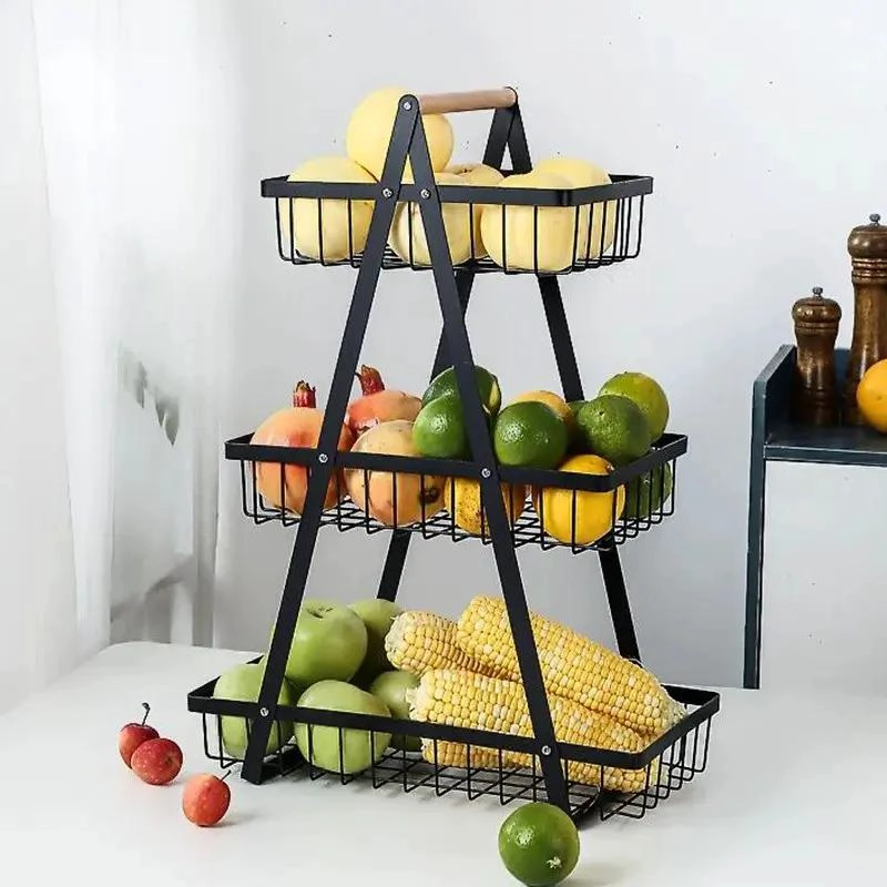 CESTA MULTIUSOS DE 3 NIVELES PARA FRUTAS Y VERDURAS - 3