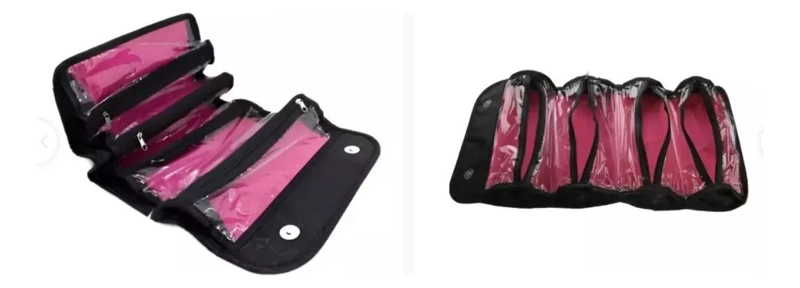 ESTUCHE ORGANIZADOR DE MAQUILLAJE PARA VIAJES COMPACTO - 1