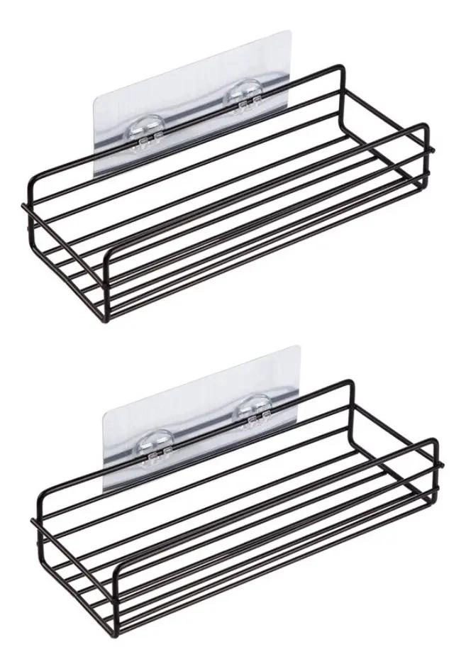 ESTANTE ORGANIZADOR METALICO AUTOADHESIVO PARA BAÑO Y COCINA - 1