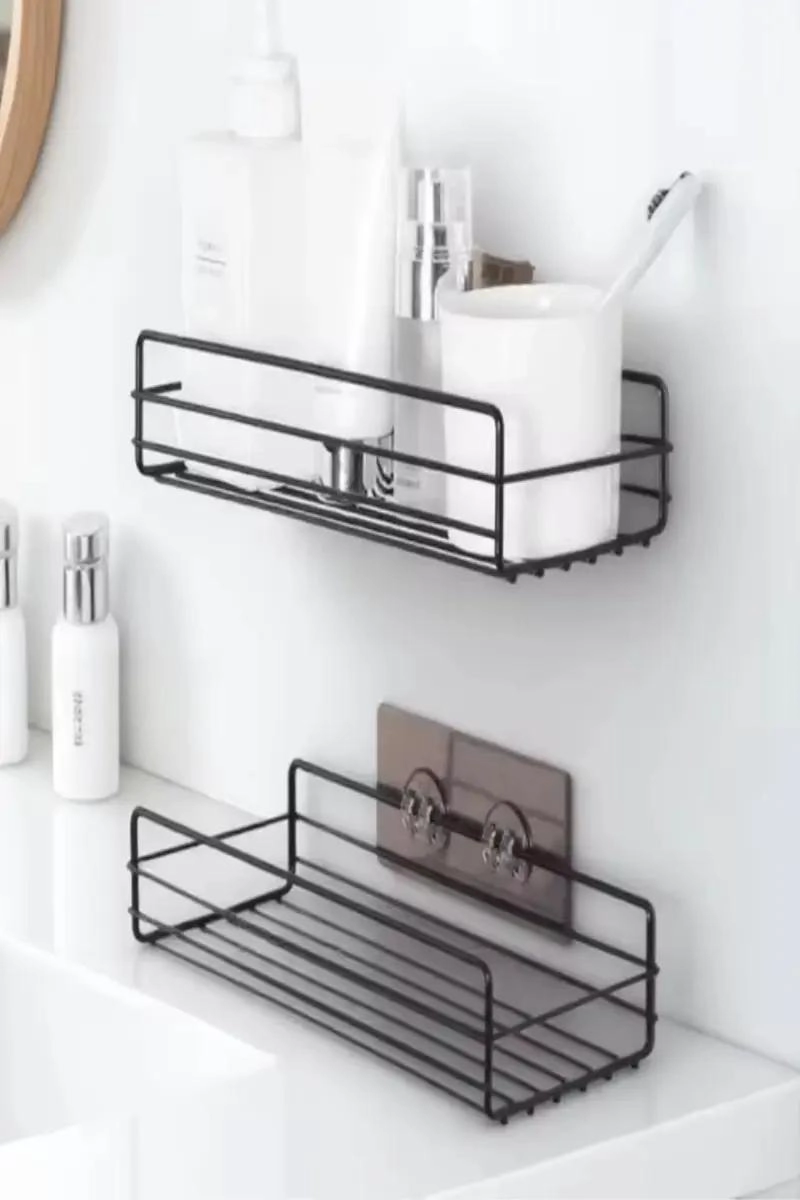 ESTANTE ORGANIZADOR METALICO AUTOADHESIVO PARA BAÑO Y COCINA - 2