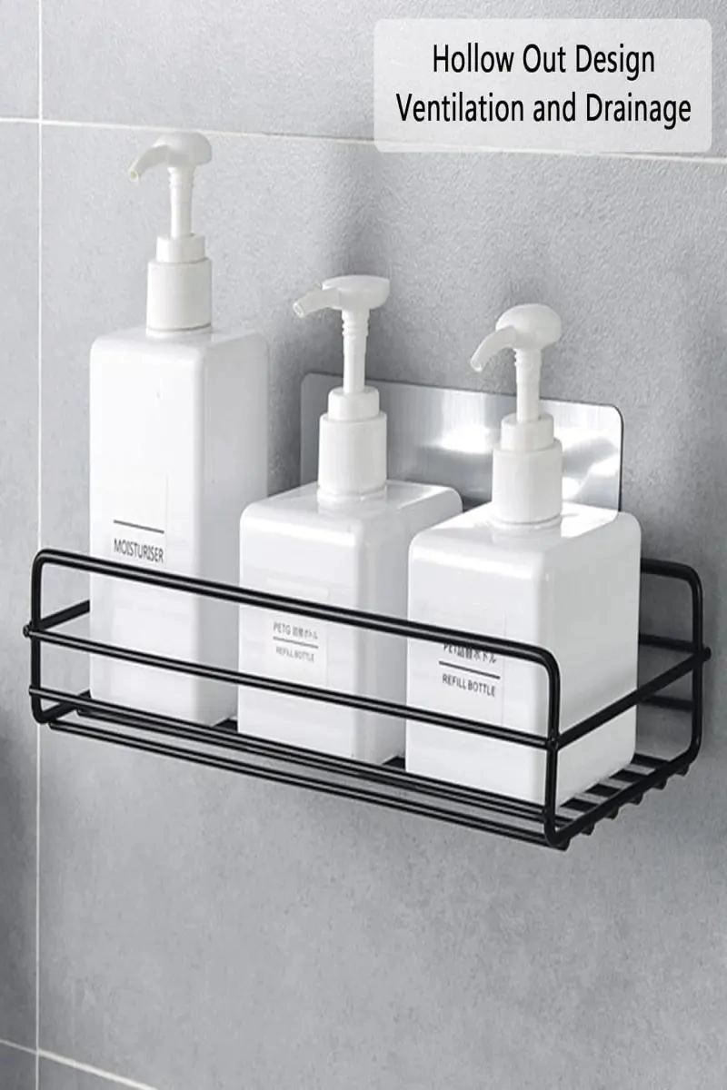 ESTANTE ORGANIZADOR METALICO AUTOADHESIVO PARA BAÑO Y COCINA - 4