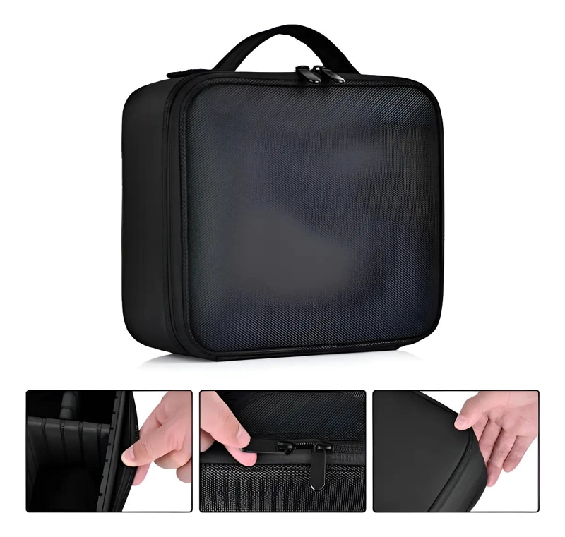 NECESER ORGANIZADOR DE MAQUILLAJE COMPACTO Y PORTATIL - 1
