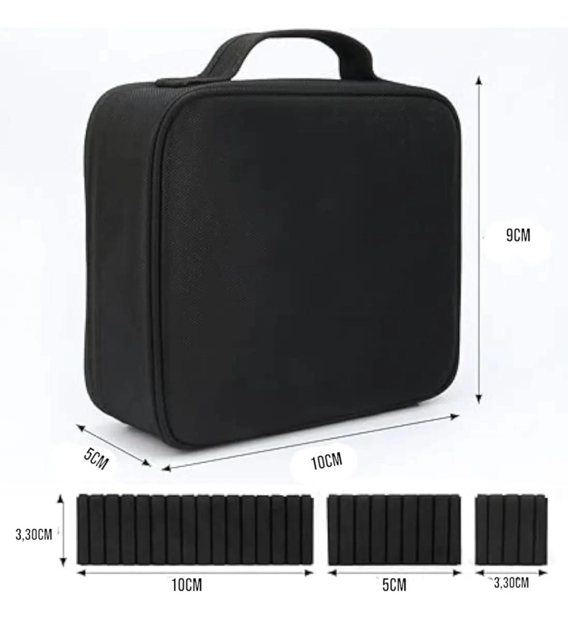 NECESER ORGANIZADOR DE MAQUILLAJE COMPACTO Y PORTATIL - 7