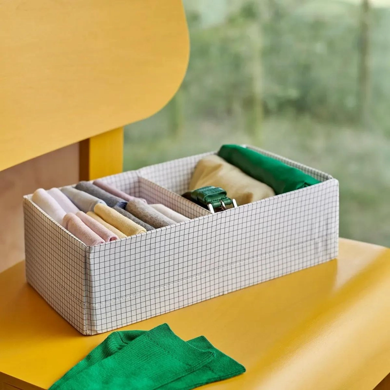 CAJA ORGANIZADORA CON COMPARTIMENTOS PARA ROPA Y ACCESORIOS - 4
