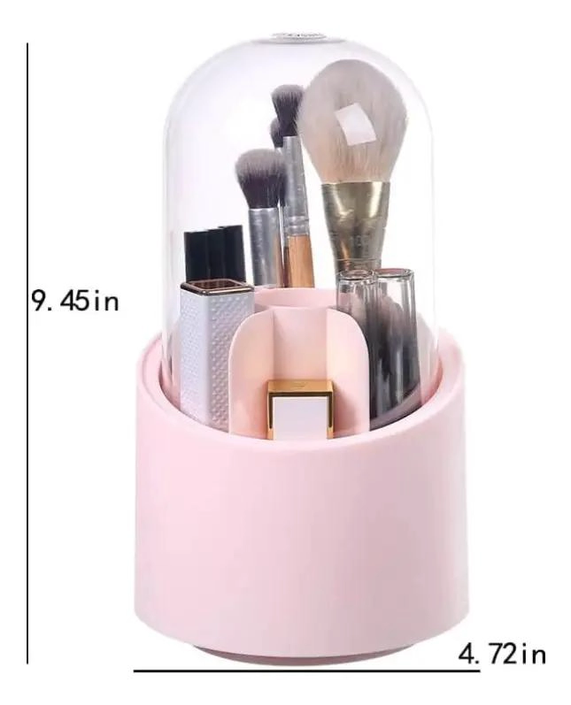 ORGANIZADOR GIRATORIO 360 PARA BROCHAS Y LAPICES DE MAQUILLAJE - 4