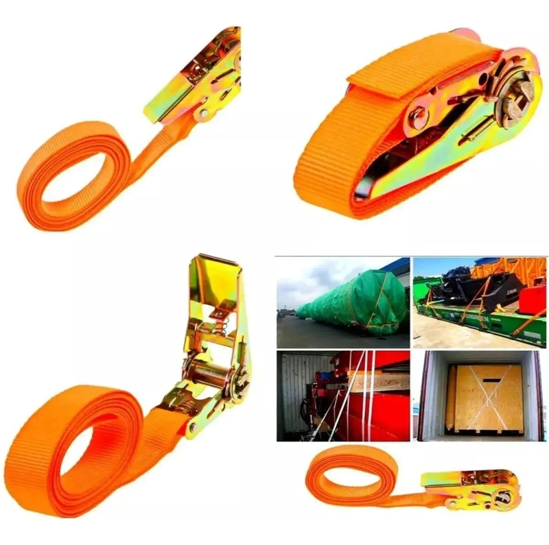 KIT DE 4 CORREAS DE TRINQUETE AMARILLAS 4 M - 3