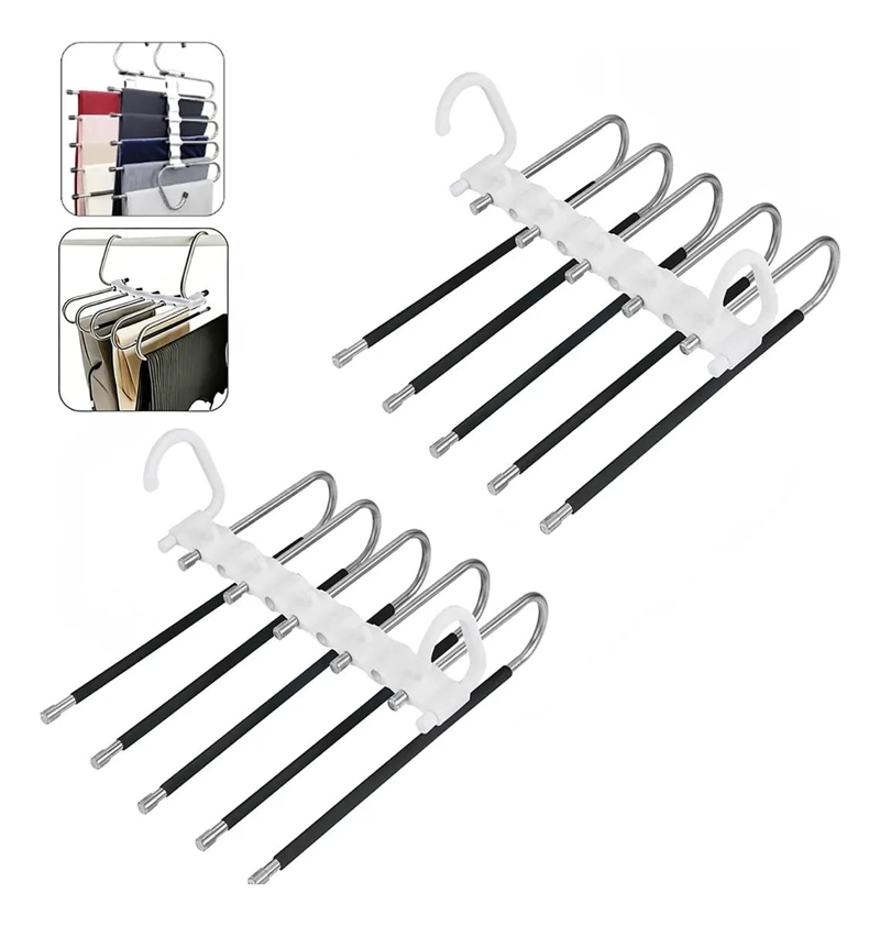 PERCHAS AHORRA ESPACIO PARA PANTALONES Y ROPA VARIADA - 1