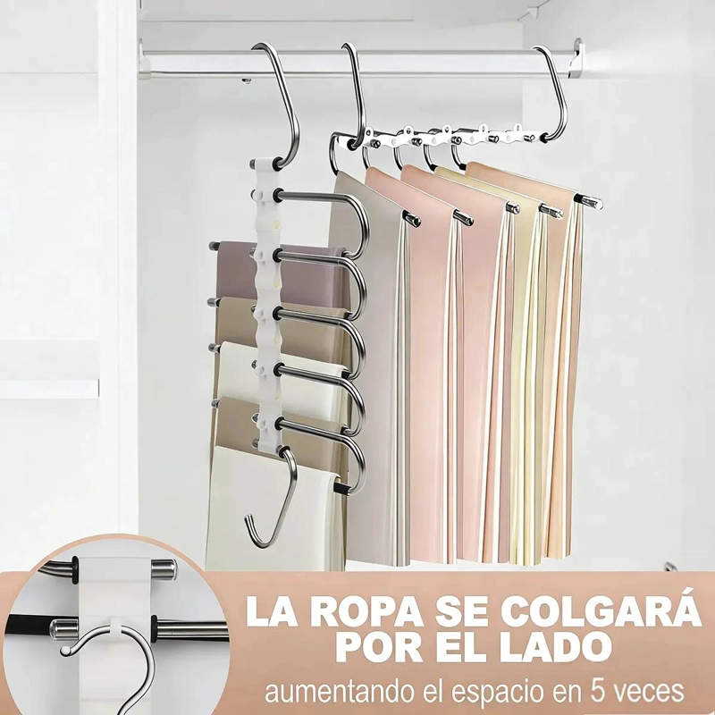 PERCHAS AHORRA ESPACIO PARA PANTALONES Y ROPA VARIADA - 4