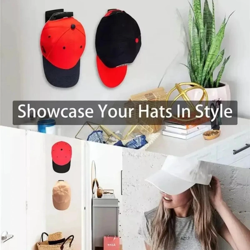 SET DE 10 GANCHOS ORGANIZADORES PARA GORRAS Y SOMBREROS - 3