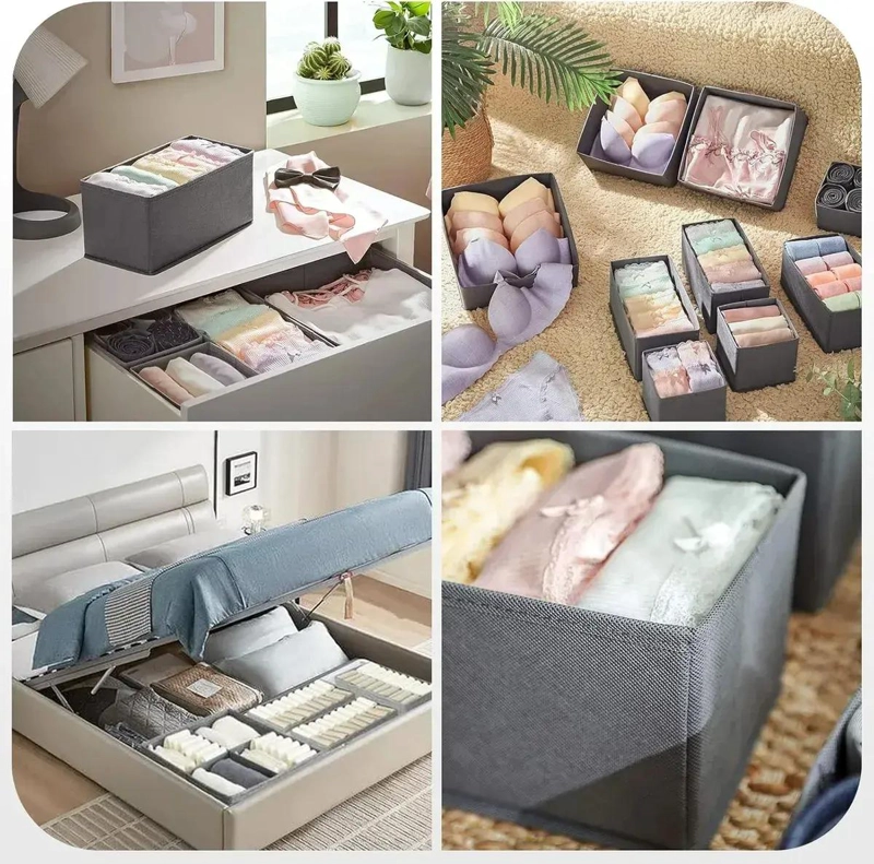 PACK DE 3 ORGANIZADORES PLEGABLES CON 9 DIVISORES - 8