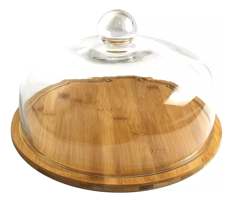 TORTERA ORGANIZADOR DE COCINA 30CM CON TAPA DE BAMBU - 7