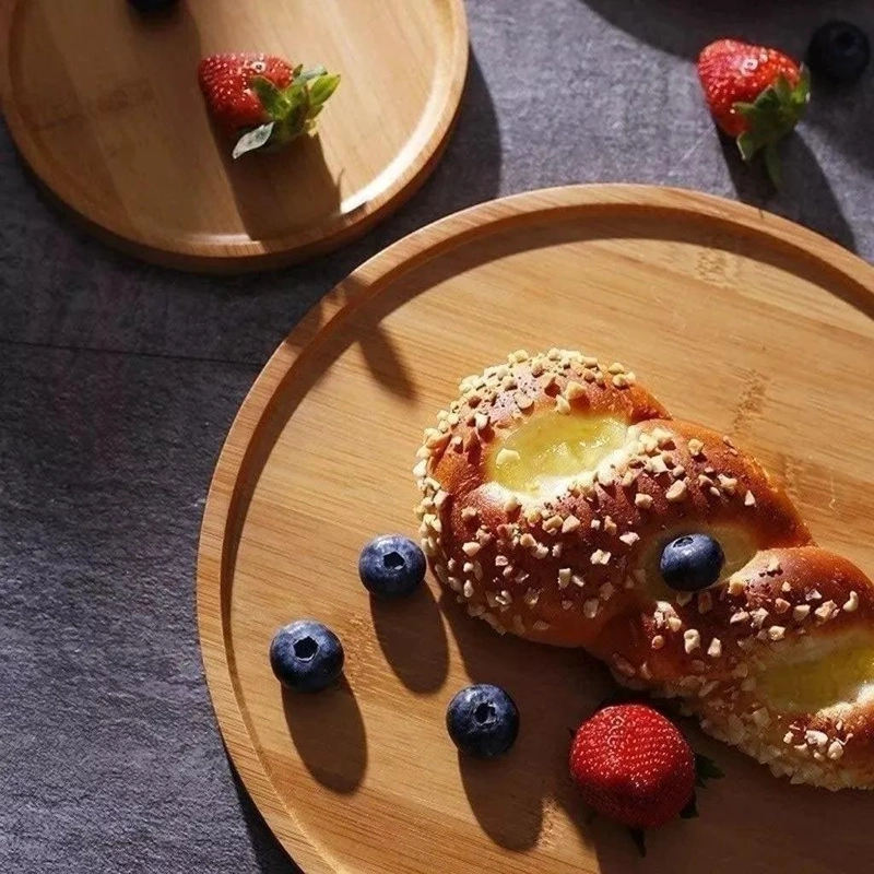 TORTERA ORGANIZADOR DE COCINA 30CM CON TAPA DE BAMBU - 8
