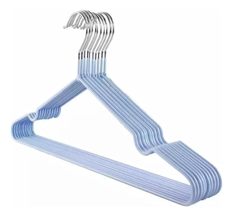 GANCHOS ANTIDESLIZANTES PARA ROPA PACK DE 10 UNIDADES - 1