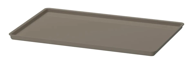 TAPA ORGANIZADORA TAUPE DE PLASTICO RECICLADO 26X35 CM - 1