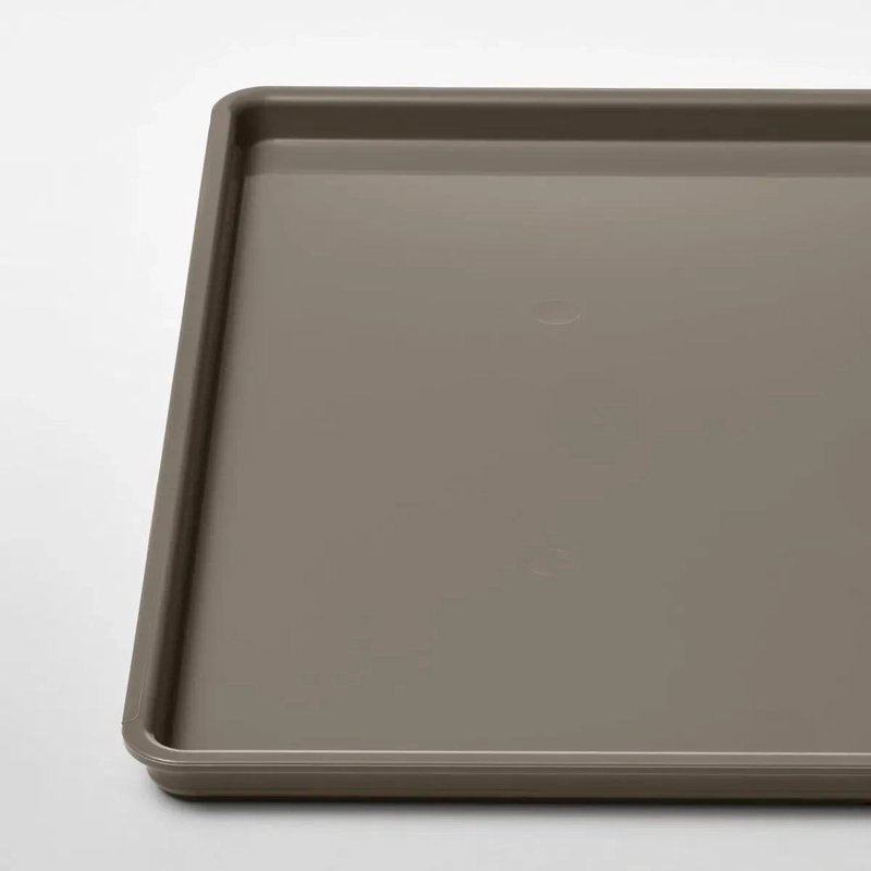 TAPA ORGANIZADORA TAUPE DE PLASTICO RECICLADO 26X35 CM - 2