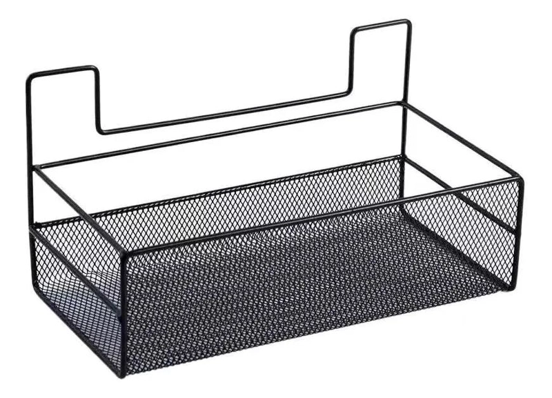 CANASTO METALICO ORGANIZADOR REJILLA PARA ALMACENAMIENTO - 1