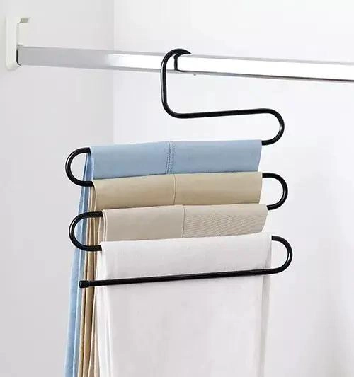 PACK DE 2 GANCHOS COLGADORES METALICOS PARA PANTALONES - 4