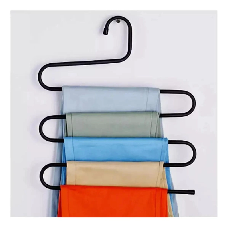 PACK DE 2 GANCHOS COLGADORES METALICOS PARA PANTALONES - 5