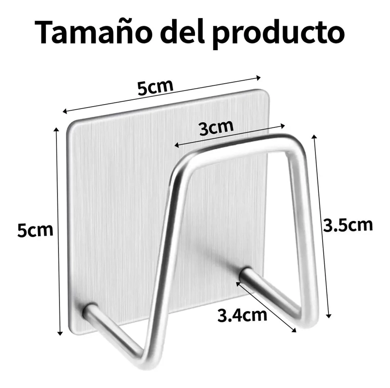 JUEGO DE 12 SOPORTES DE ESPONJA DE ACERO INOXIDABLE PARA COCINA - 2