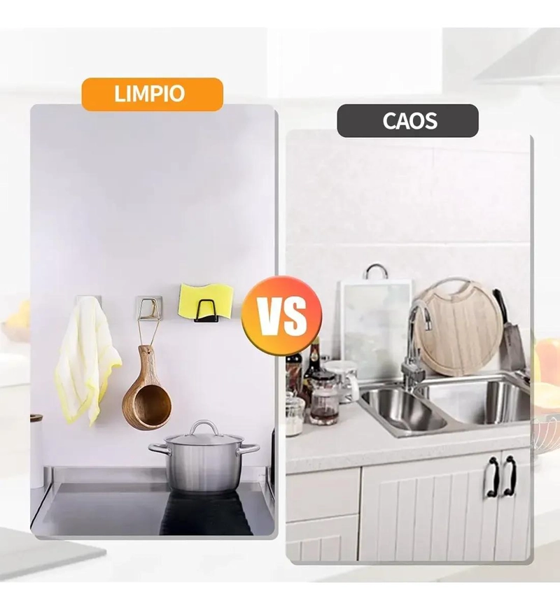 JUEGO DE 12 SOPORTES DE ESPONJA DE ACERO INOXIDABLE PARA COCINA - 3