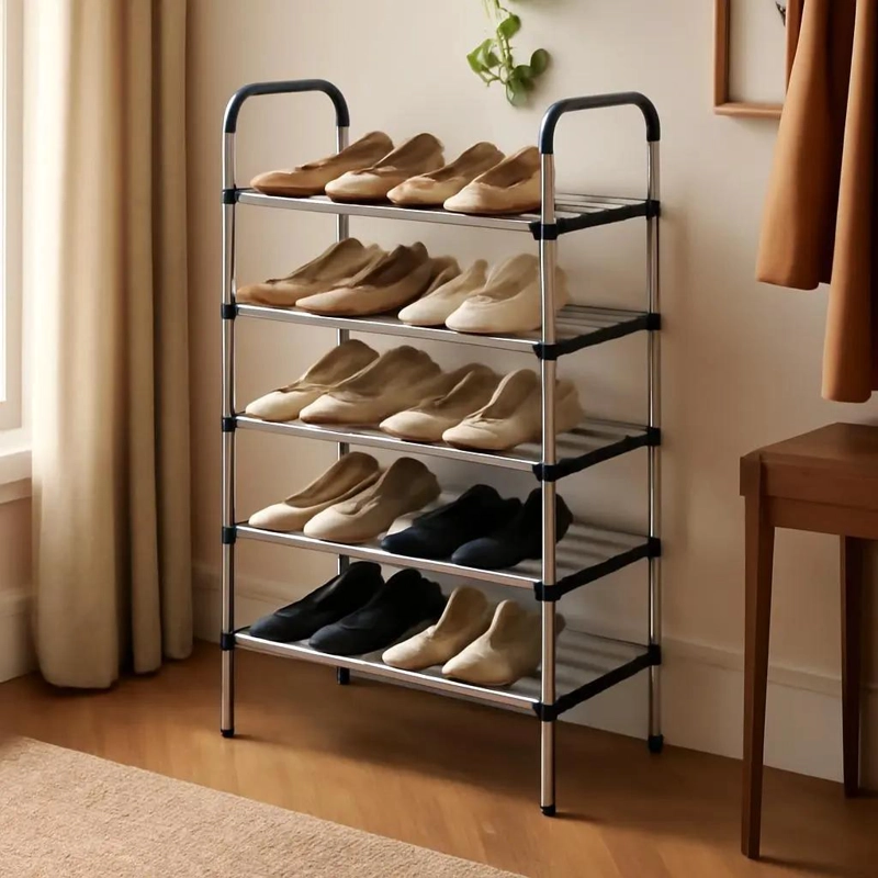 ZAPATERO ORGANIZADOR DE 6 PISOS PARA 18 PARES DE ZAPATOS - 7