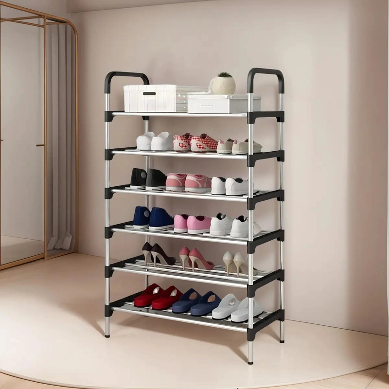 ZAPATERO ORGANIZADOR DE 6 PISOS PARA 18 PARES DE ZAPATOS - 9