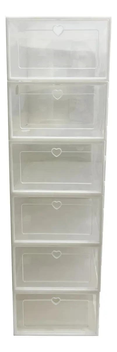 PACK DE 6 ORGANIZADORES DE ZAPATOS TRANSPARENTES PARA ALMACENAMIENTO - 3
