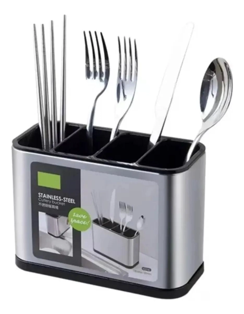 SOPORTE ORGANIZADOR DE CUCHILLOS DE ACERO INOXIDABLE PARA COCINA - 1