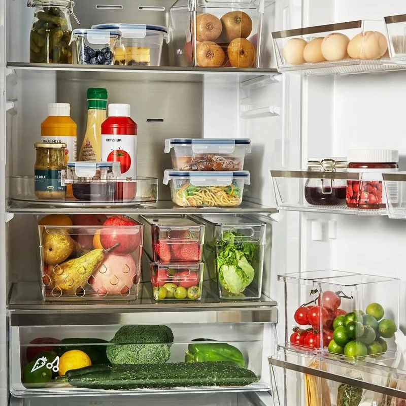 ORGANIZADOR APILABLE TRANSPARENTE PARA REFRIGERADOR - 2