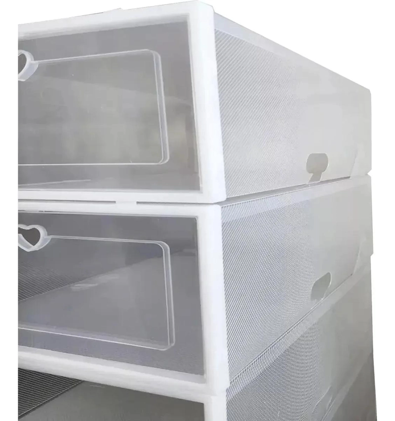 PACK DE 12 CAJAS ORGANIZADORAS APILABLES PARA CALZADO - 5