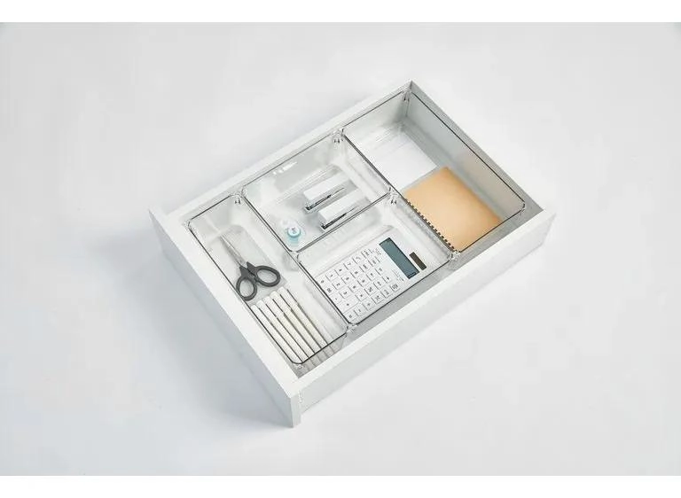 CAJA ORGANIZADORA MULTIFUNCIONAL TRANSPARENTE 30.5X10.2X8.3 CM - 4