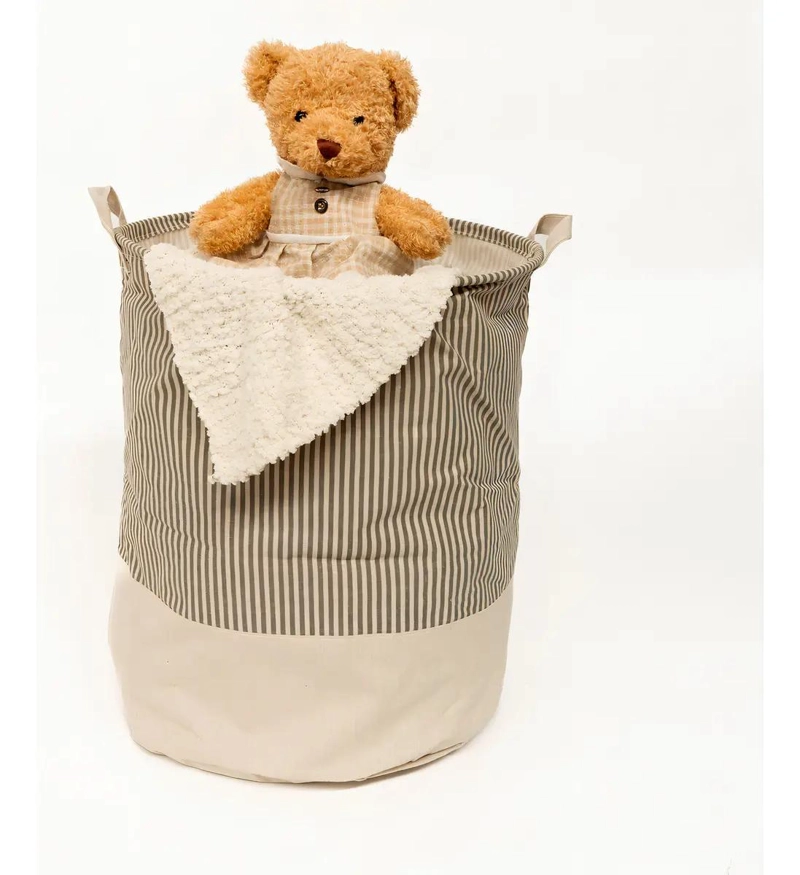 CESTO ORGANIZADOR PLEGABLE 40X50 CM PARA ROPA Y JUGUETES - 1