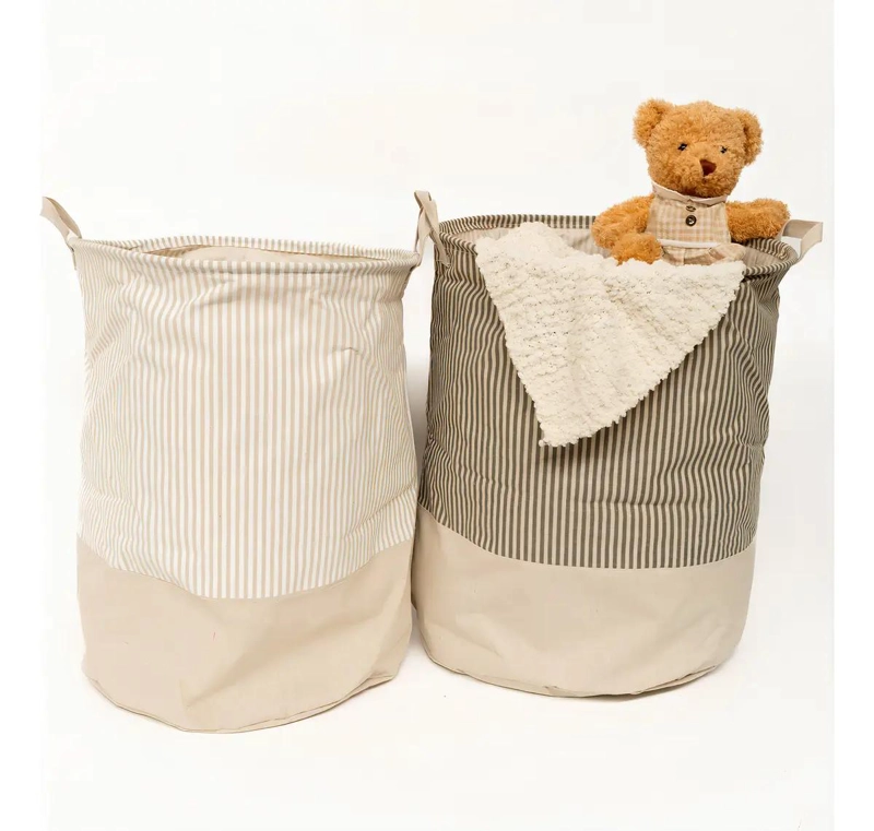 CESTO ORGANIZADOR PLEGABLE 40X50 CM PARA ROPA Y JUGUETES - 5
