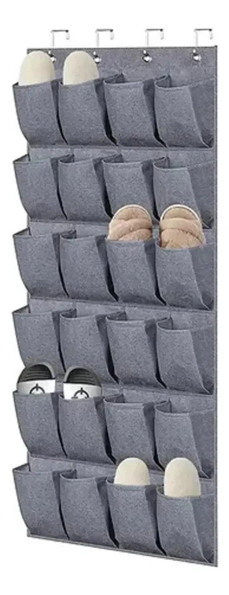 ORGANIZADOR COLGANTE PARA ZAPATOS Y ACCESORIOS CON 24 BOLSILLOS - 1