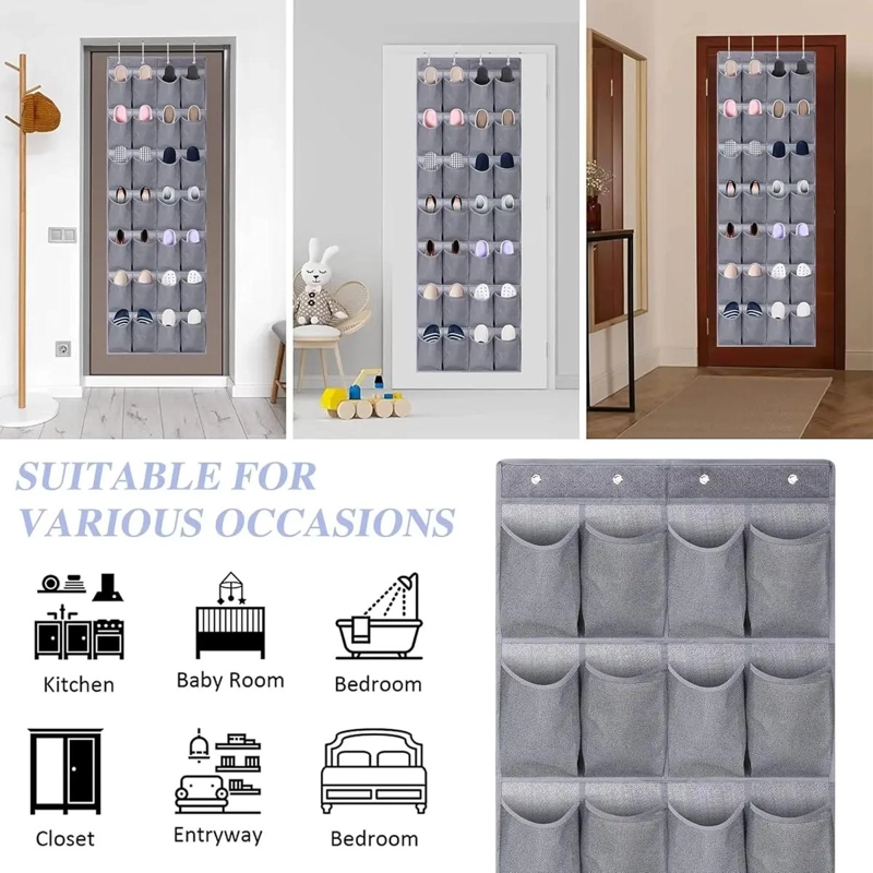 ORGANIZADOR COLGANTE PARA ZAPATOS Y ACCESORIOS CON 24 BOLSILLOS - 5