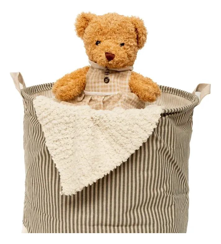 CESTO ORGANIZADOR DE ROPA Y JUGUETES 40X50CM CON ASA - 2