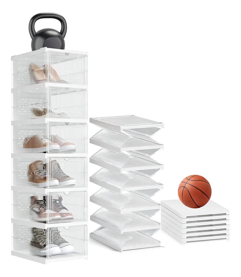 ZAPATERO ORGANIZADOR DE 6 NIVELES CON DISEÑO TRANSPARENTE - 5