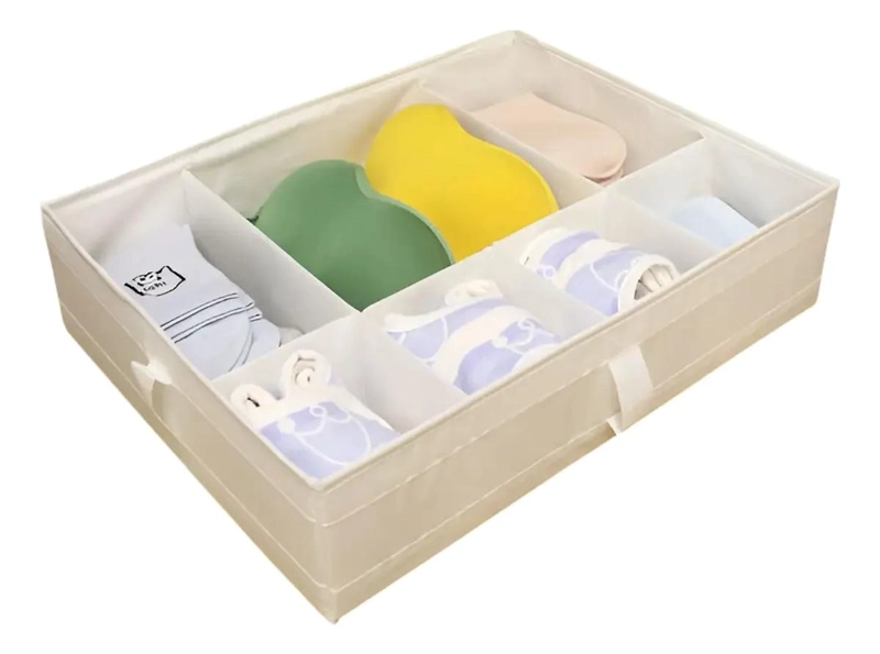 ORGANIZADOR PLEGABLE DE ROPA CON 7 COMPARTIMIENTOS - 1