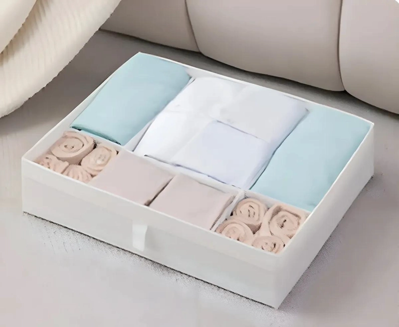 ORGANIZADOR PLEGABLE DE ROPA CON 7 COMPARTIMIENTOS - 2