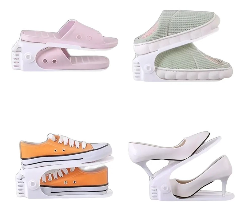 ORGANIZADOR PLASTICO PARA ZAPATOS 13 CM PACK DE 6 UNIDADES - 1
