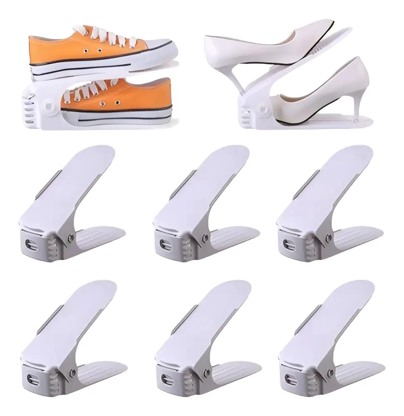 ORGANIZADOR PLASTICO PARA ZAPATOS 13 CM PACK DE 6 UNIDADES - 2