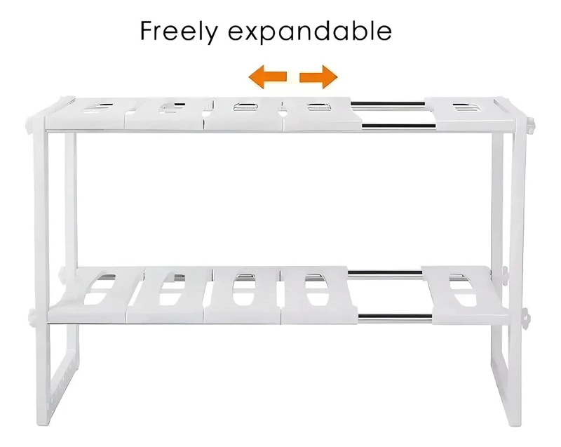 ORGANIZADOR DE COCINA EXPANDIBLE BLANCO AJUSTABLE PARA 15 KG - 5