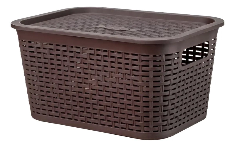 CANASTILLA ORGANIZADORA PLASTICA 22 LITROS IDEAL PARA ALMACENAMIENTO - 3