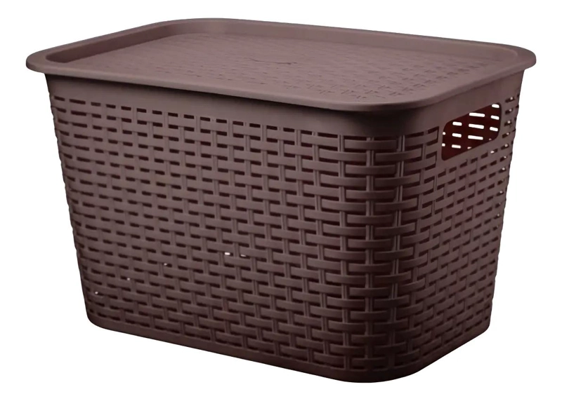 CANASTILLA ORGANIZADORA PLASTICA 22 LITROS IDEAL PARA ALMACENAMIENTO - 4