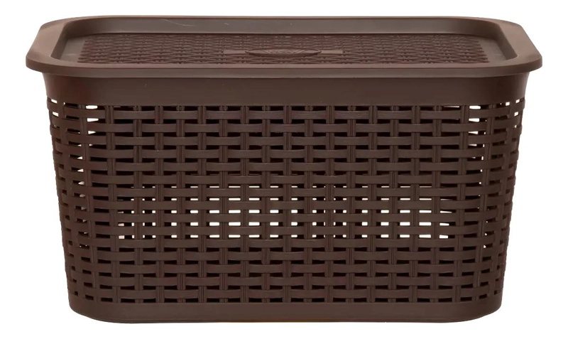 CANASTILLA ORGANIZADORA PLASTICA 22 LITROS IDEAL PARA ALMACENAMIENTO - 5